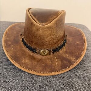 Hadzam Genuine Leather Cowgirl/Western Hat